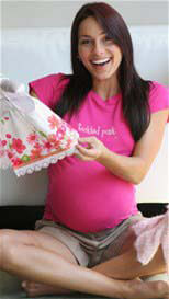 2 chix - Tickled Pink Maternity Tee