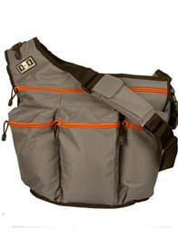 Diaper Dude - Grey Dude with Orange Zippers