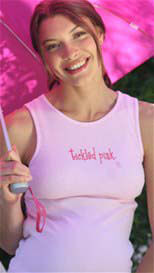 2 chix - Tickled Pink Maternity Tank