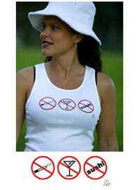 2 chix - Three No Nos White Maternity Tank 