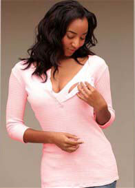 1 In The Oven - Nursing Henley w Built in Bra - more colours
