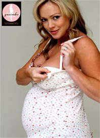 QueenBee - Red Floral Maternity/Nursing Cami