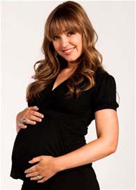 Milky Way - Puff Sleeve Nursing/Maternity Top