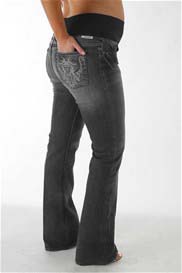 J&Company - Beverly Rocks Thunder Maternity Jeans in Grey - SALE