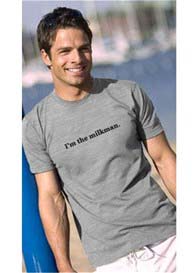 2 chix - Im the Milkman Grey Daddy Tee