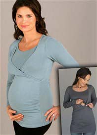 1 In The Oven - Crossover Maternity/Nursing Top - 2 colours