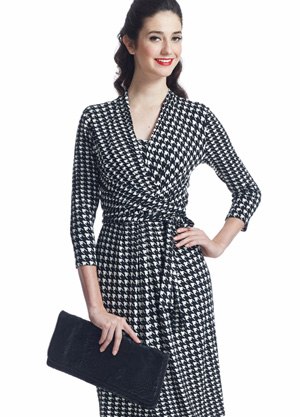 houndstooth nursing dress