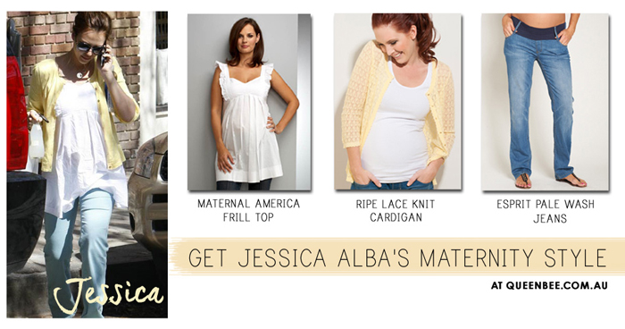 Get Jessica Alba's maternity style at queenbee.com.au