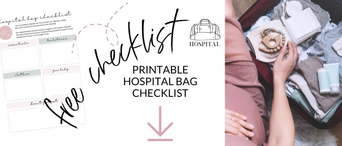 What to pack in your caesarean hospital bag