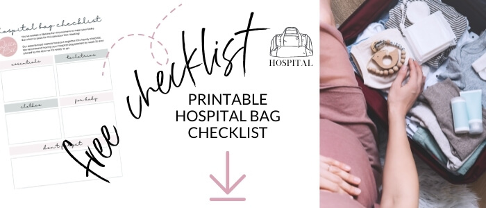 Baby Hospital Bag Essentials Checklist