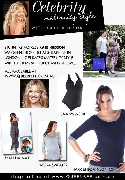 celebrity maternity style with kate hudson