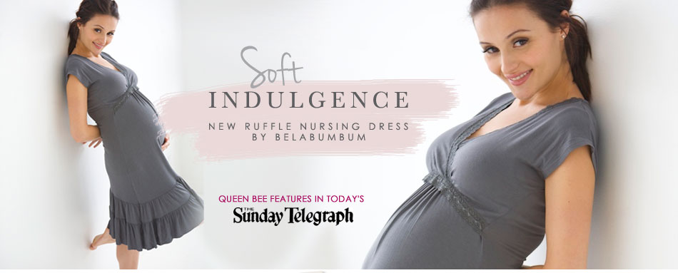 Soft Indulgence: New ruffle nursing dress by Belabumbum