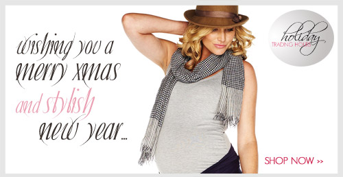 naomi wears the miracle maternity tank in grey