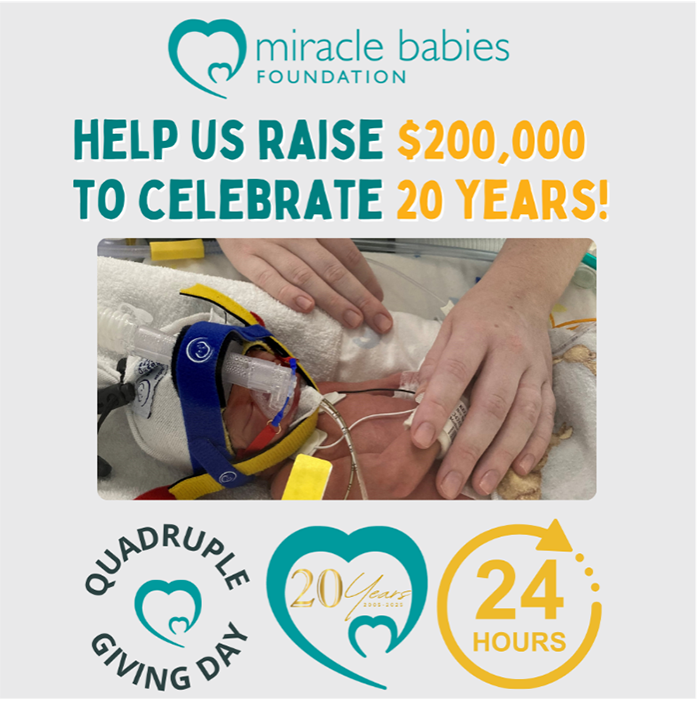 Miracle Babies - Quadruple Giving Day