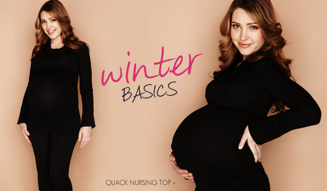 stock up on some great maternity basics to get you through the cooler months. the quack cowl top is a hot favourite as it's not only stylish but doubles as a nursing top you can wear post partum. three gorgeous colours in a buttery soft stretch fabric...
