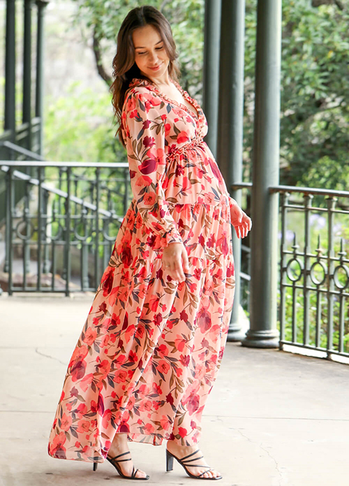 Wanderlust Maternity Gown