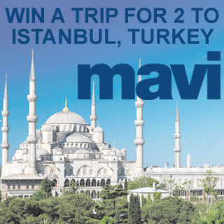 Win a Trip for 2 to Istanbul Turkey with Mavi