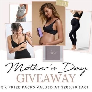 Win one of 3 Mother's Day 2021 prize packs valued at $288.90 each