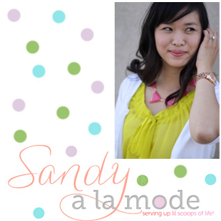 Blogger Spotlight: Sandy from Sandy a la Mode