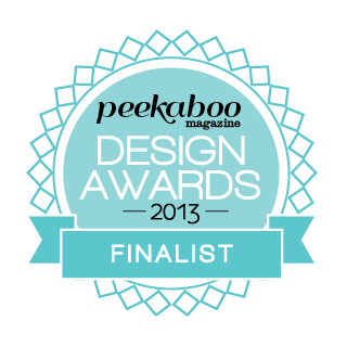We're a Finalist in the 2013 Peekaboo Design Awards