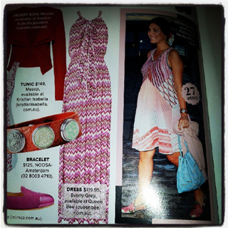 Everly Grey Dress features in Cosmo Pregnancy
