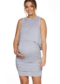 Bae - Rising Sun Nursing Dress in Grey