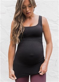 Blanqi - BodyStyler Belly Support Tank Top in Black