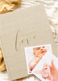 Blossom & Pear - Hello Little Love Pregnancy & Baby Journal in Fawn