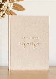 Blossom & Pear - Hello Little Mama Pregnancy Journal in Sand