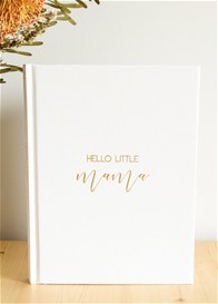 Blossom & Pear - Hello Little Mama Pregnancy Journal in White