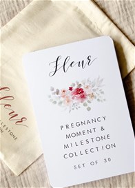 Blossom & Pear - Pregnancy Milestone Cards in Fleur