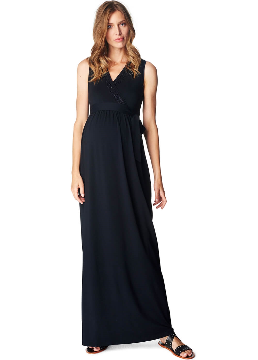 beaded neckline