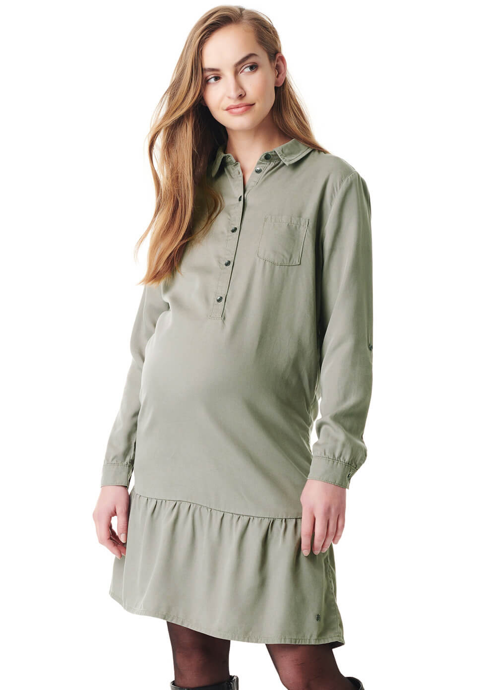 Esprit - Flounce Hem Shirt Dress - ON SALE