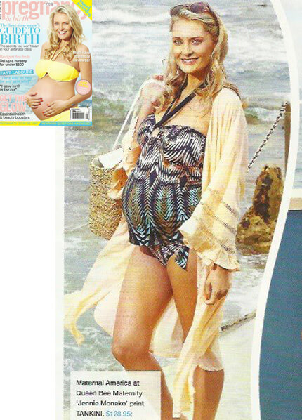 Jennie Monako Print Maternity Tankini Swimsuit by Maternal America
