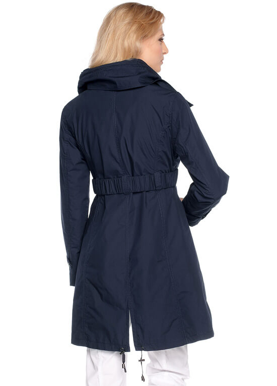 Navy Blue Maternity Parka Trench Coat by Esprit
