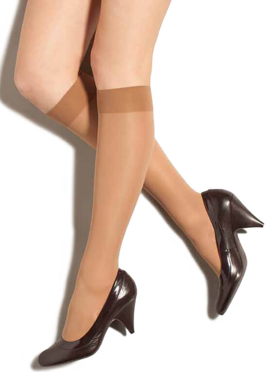 Nude Compression Knee High Stockings by Preggers