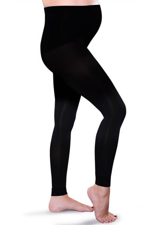 Preggers - Maternity Compression Leggings in Black | Queen Bee