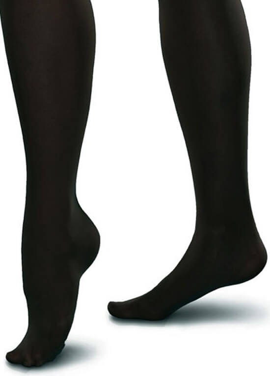 Gradient Compression Maternity Tights in Black by Preggers