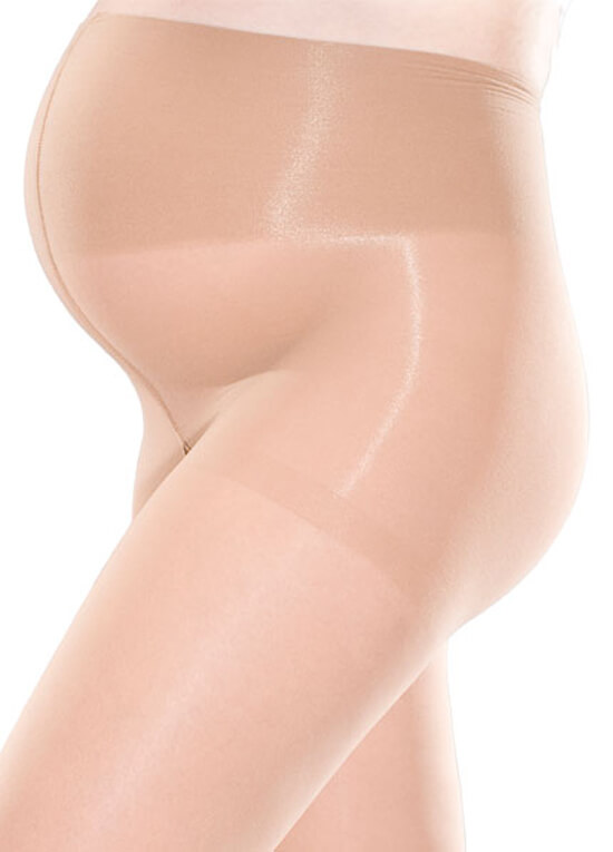 Gradient Compression Maternity Pantyhose in Nude by Preggers