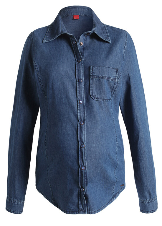 Blue Denim Maternity Shirt by Esprit