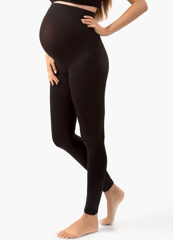 Blanqi - Pregnancy Belly Lift & Support Leggings in Black