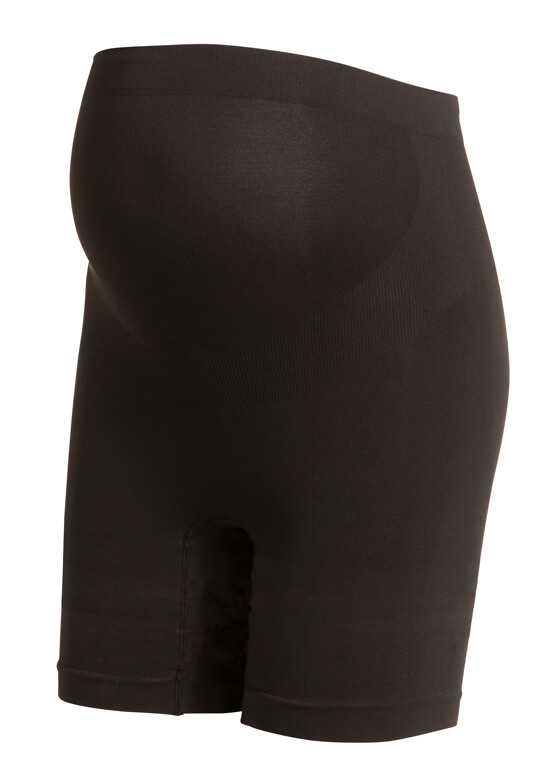 Seamless Maternity Underwear Long Shorts in Black by Noppies