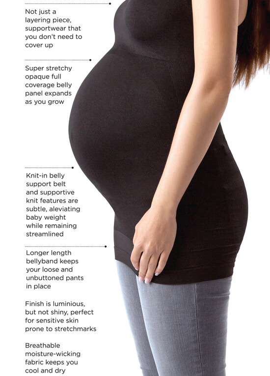 BodyStyler Maternity Belly Support Tank Top in Grey by Blanqi