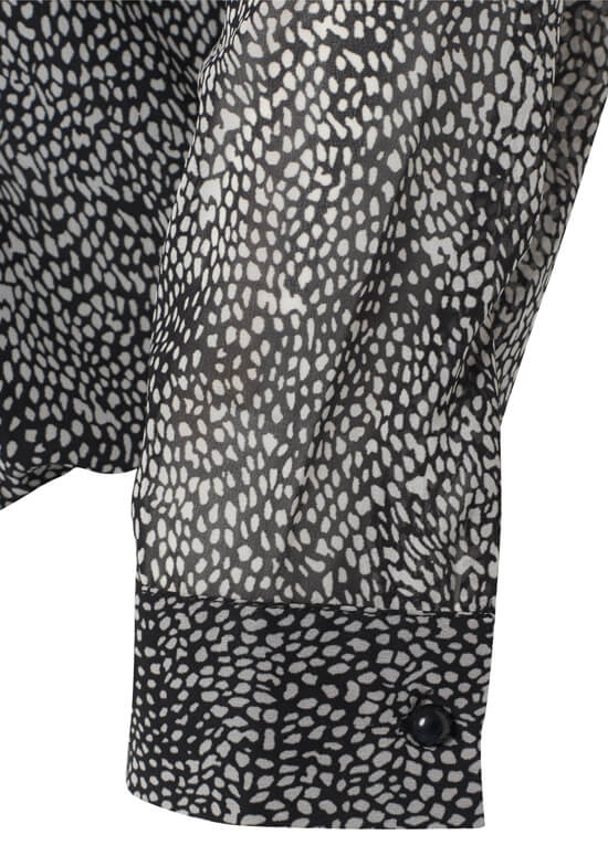 Nuara Grey Print Long Sleeve Maternity Blouse by Noppies