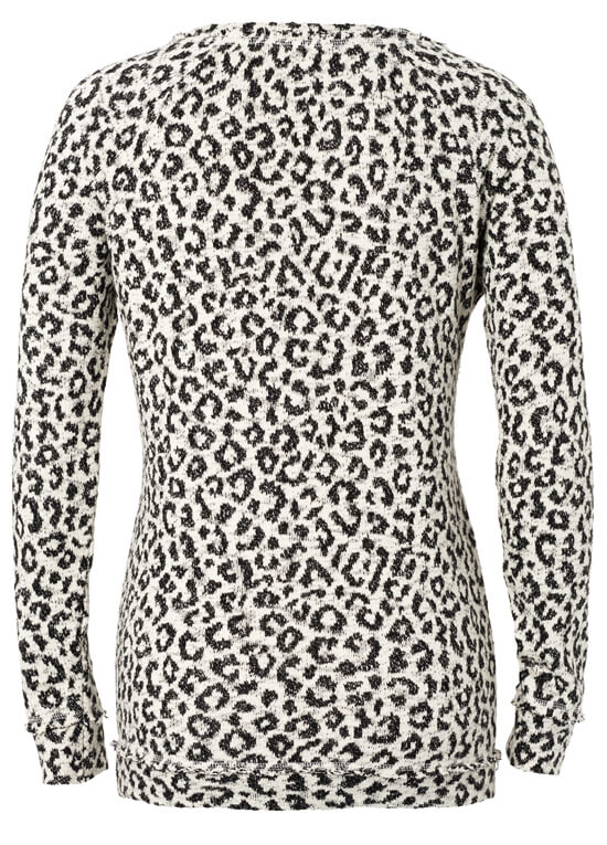 Animal Print Maternity Sweater by Supermom