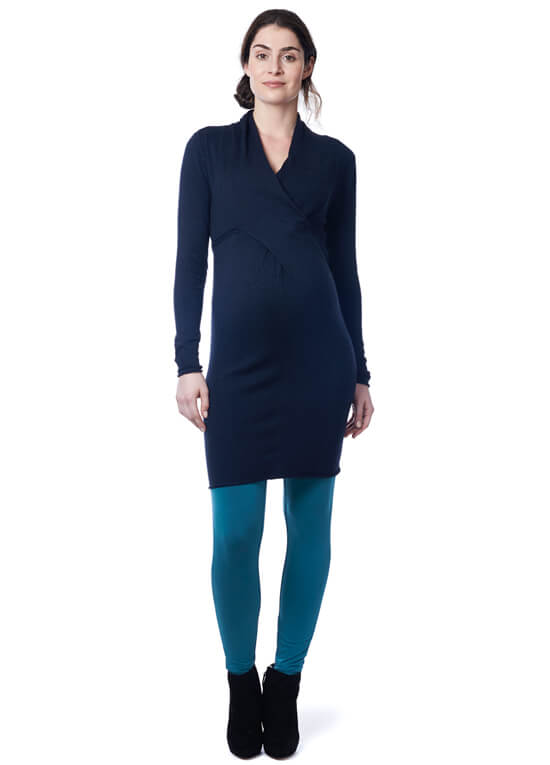 Zara Knit Maternity Dress in Dark Blue by Noppies