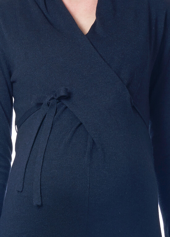 Zara Knit Maternity Dress in Dark Blue by Noppies