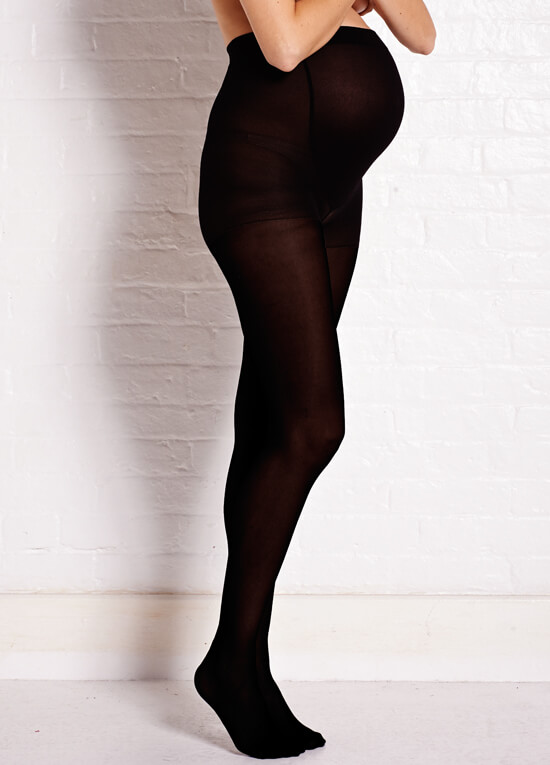 Black Opaque 60 Denier Maternity Tights by Noppies