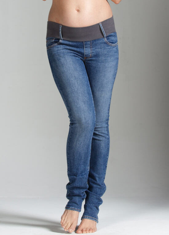 Classic Wash Skinny Maternity Jeans by Maternal America