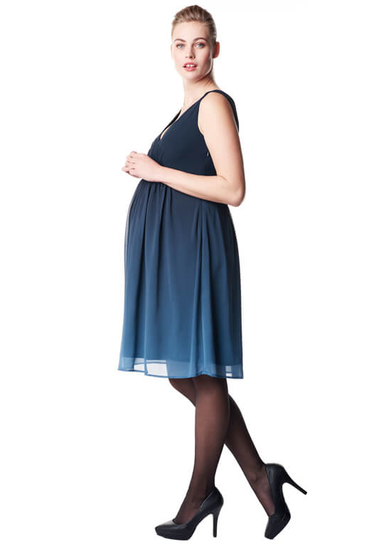 Bliss Maternity Cocktail Party Dress in Dark Blue by Noppies